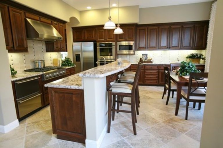 Granite Kitchen Island | A Beautiful Floor